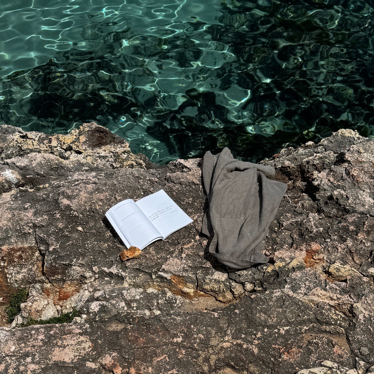 Travel Journal used near the water